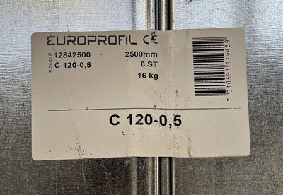 Stållægte 120/55-0,5 L:2500 mm