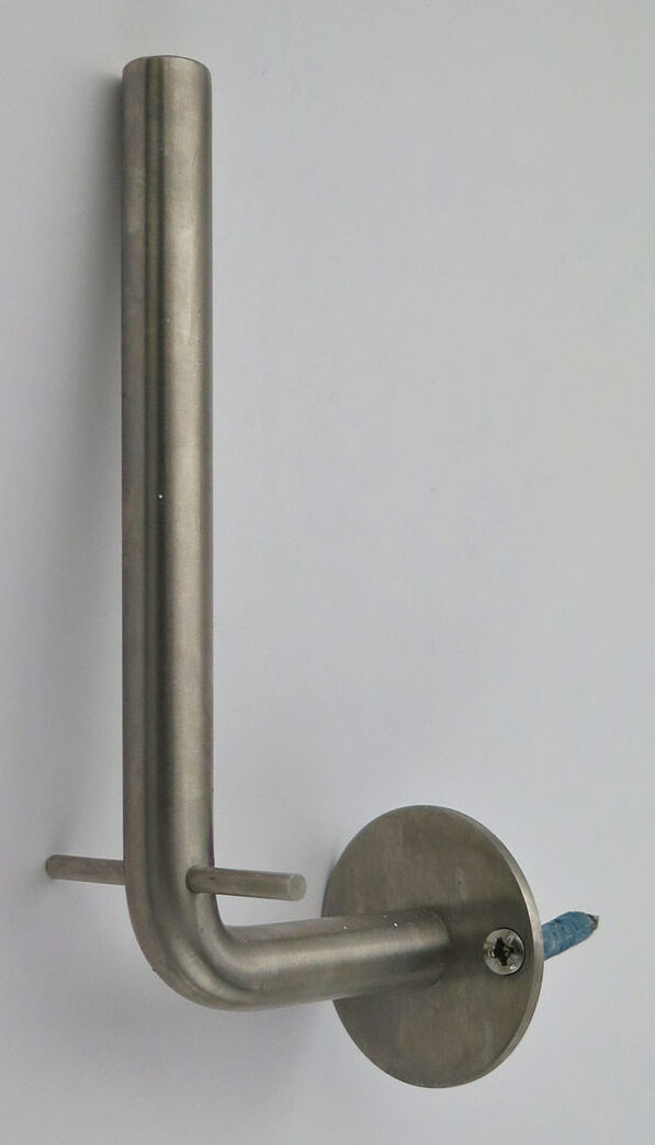 Reservepapirholder i børstet rustfrit stål fra d-line