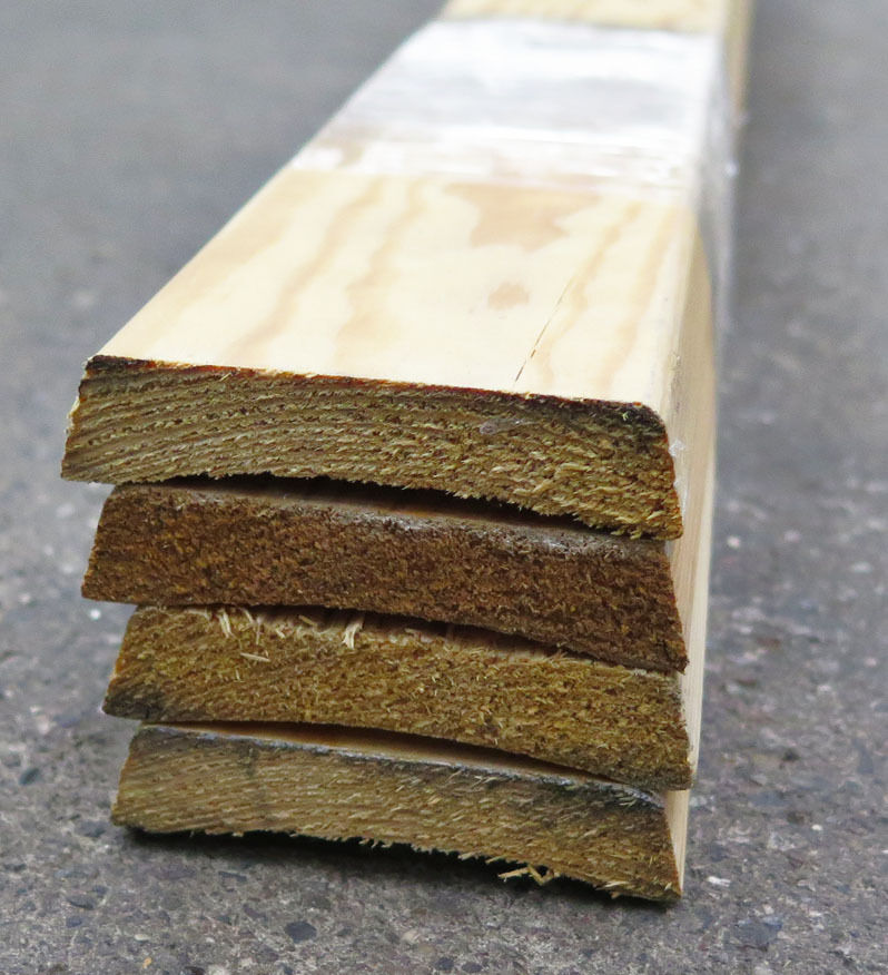 Indfatninger ubehandlet fyr 4 stk á 2400 mm