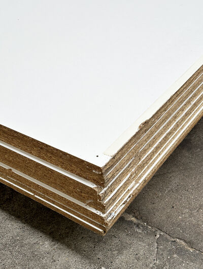 Hvid melamin spånplade 13 stk.