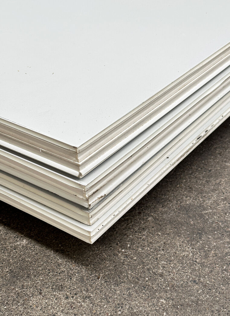 Lysegrålamineret spånplade 6 stk.