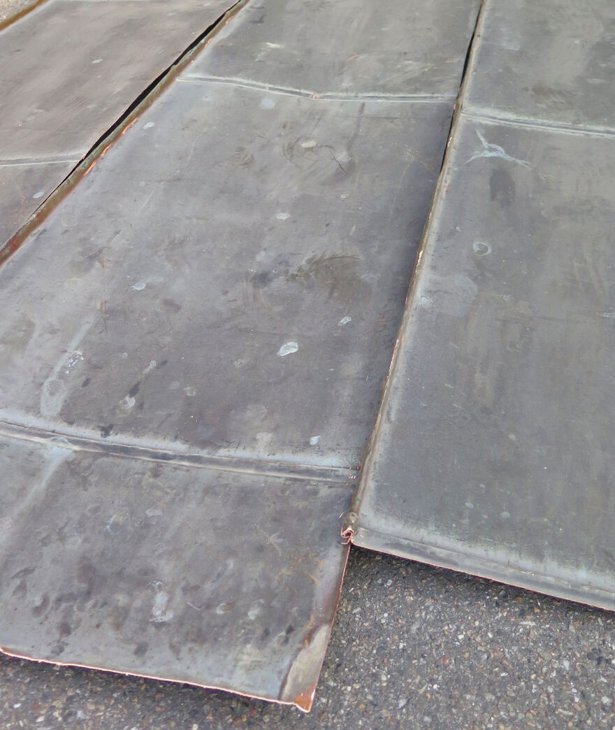 Kobberplade 180 - 230 cm