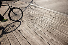 Hylde af egetræsbjælke fra Operaen i København - 1,5 meter