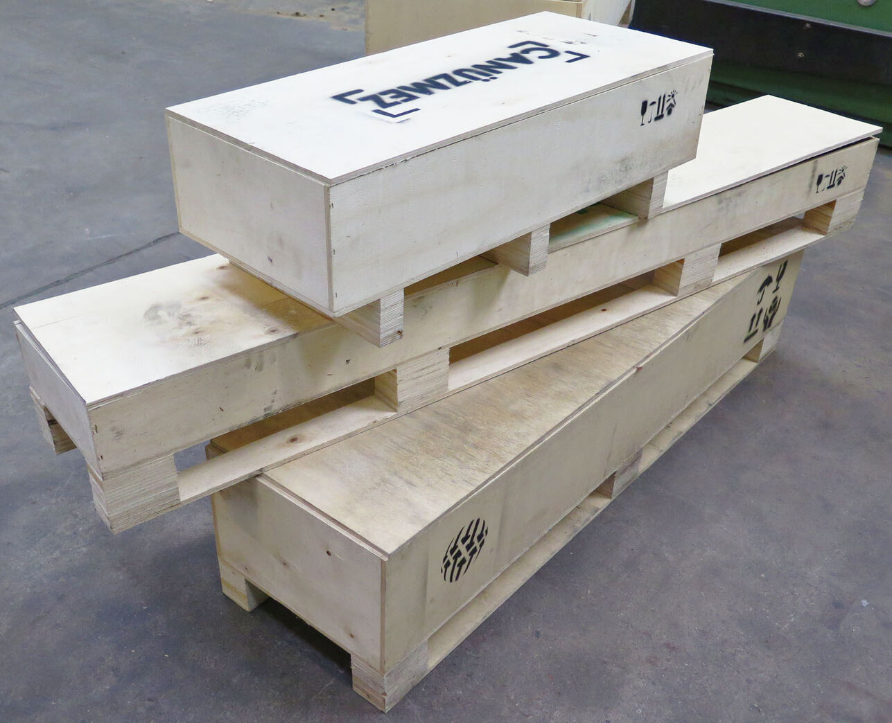 Opbevaringskasser i krydsfiner - 5 stk