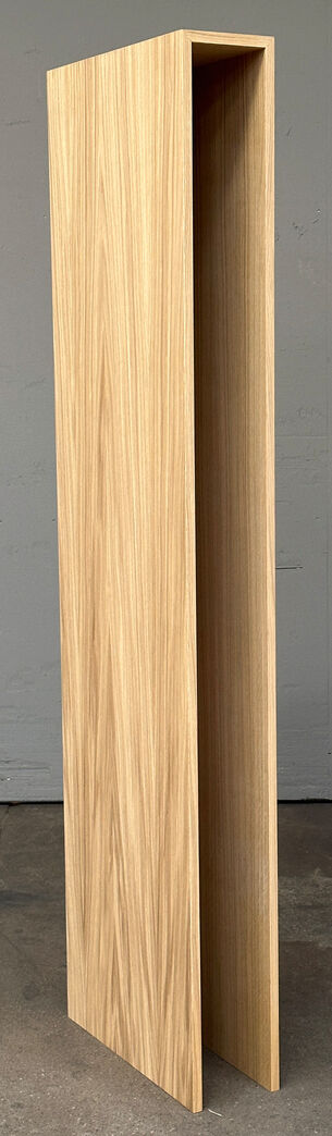 Egefineret MDF kasse 185 cm