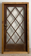 Teaktræsdør med glas og karm Teaktræsdør med glas og karm