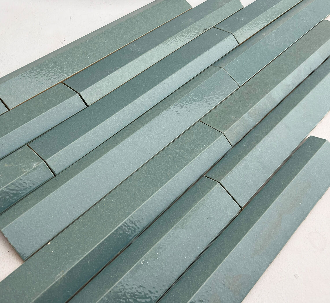 Turkis glaseret klinke