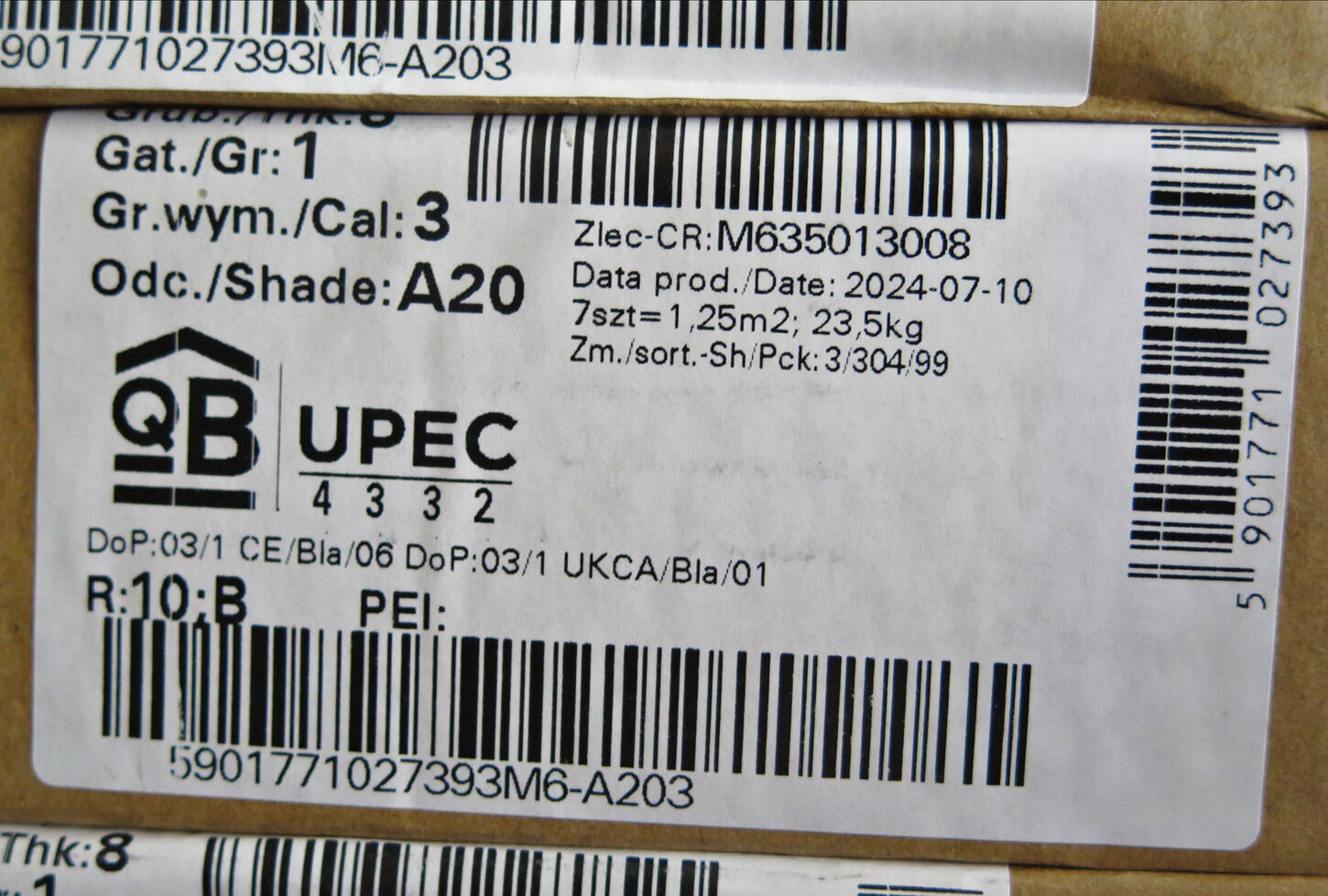 Væg/gulv fliser beige 298x598 mm sæt á 1,25 m2