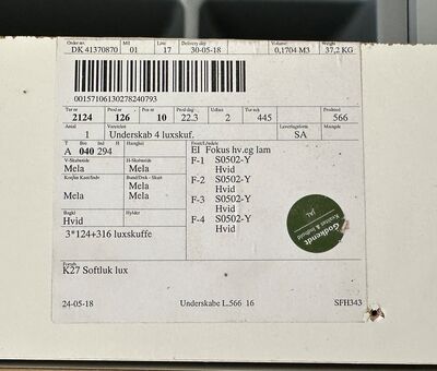 Brugt HTH Køkken med ovn.