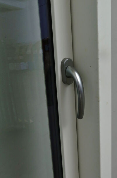 Høj terrassedør med top vindue