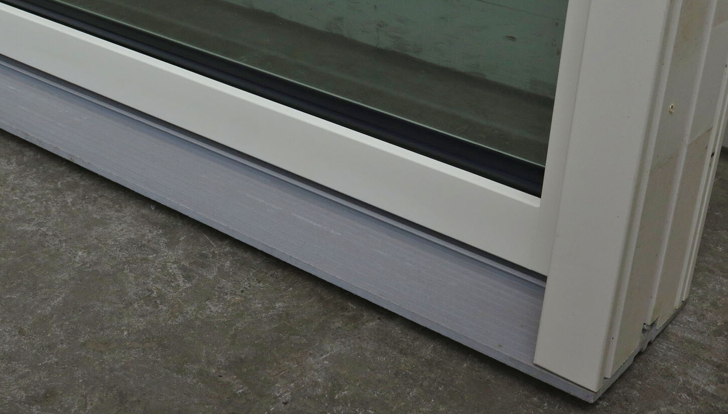 Høj terrassedør med top vindue