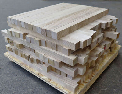 Asketræsstave 32x32x435mm