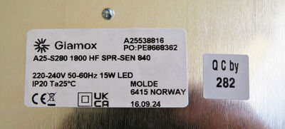 GLAMOX A25 Ø28cm med sensor