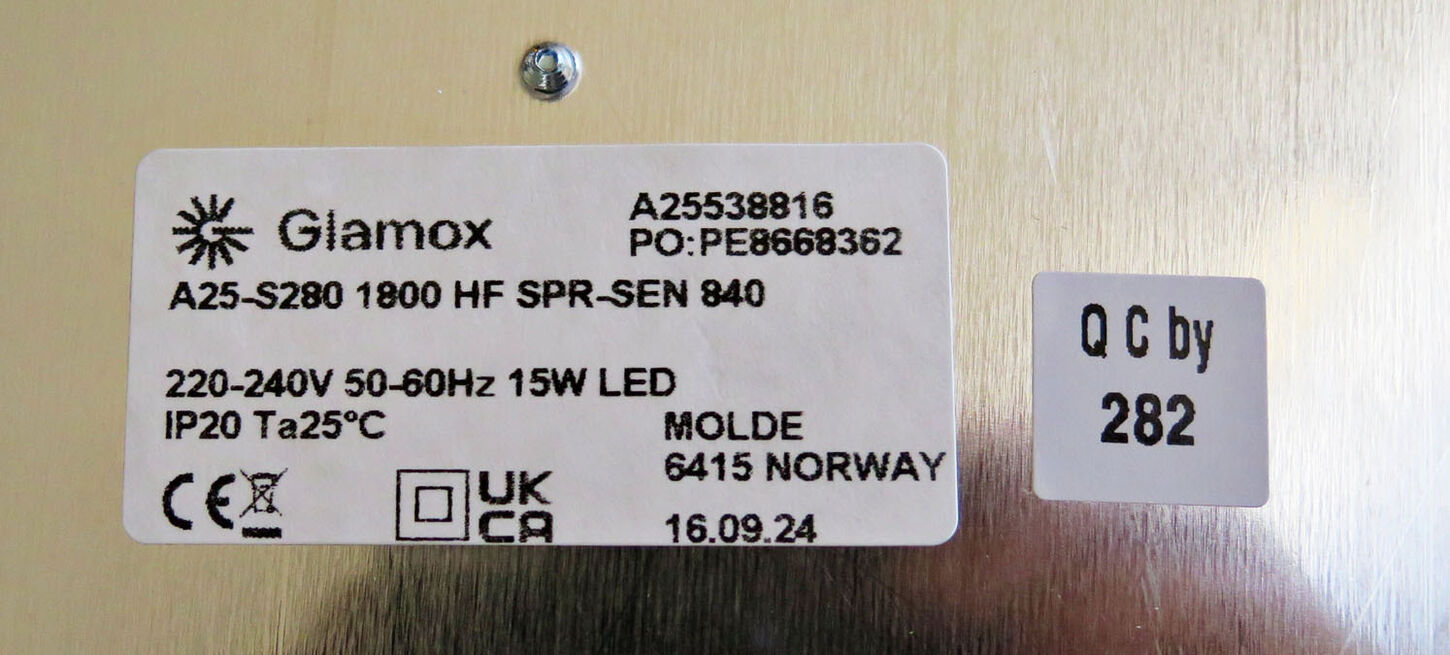 GLAMOX A25 Ø28cm med sensor