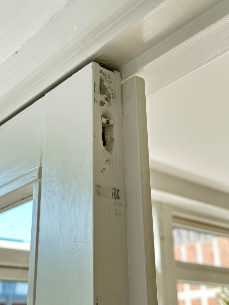 Dobbeltdør med glas og karm hh