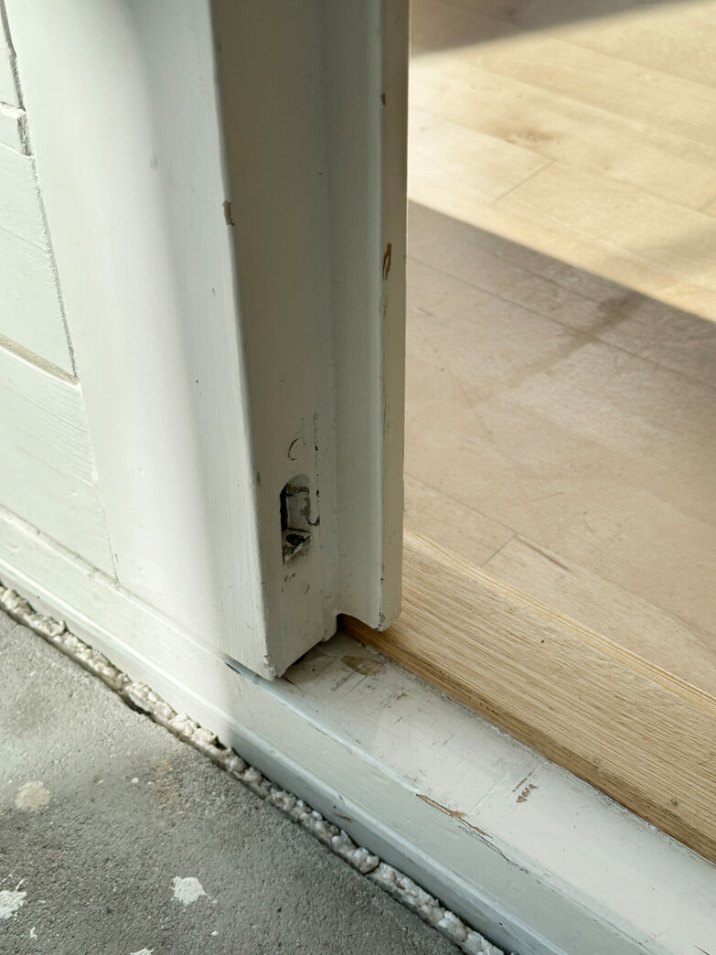 Dobbeltdør med glas og karm vh