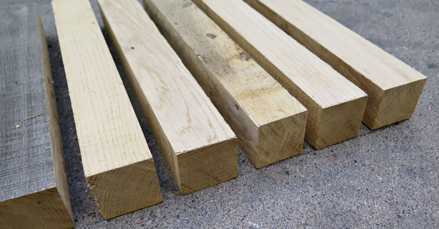 Egetræsstave 51x51x400mm