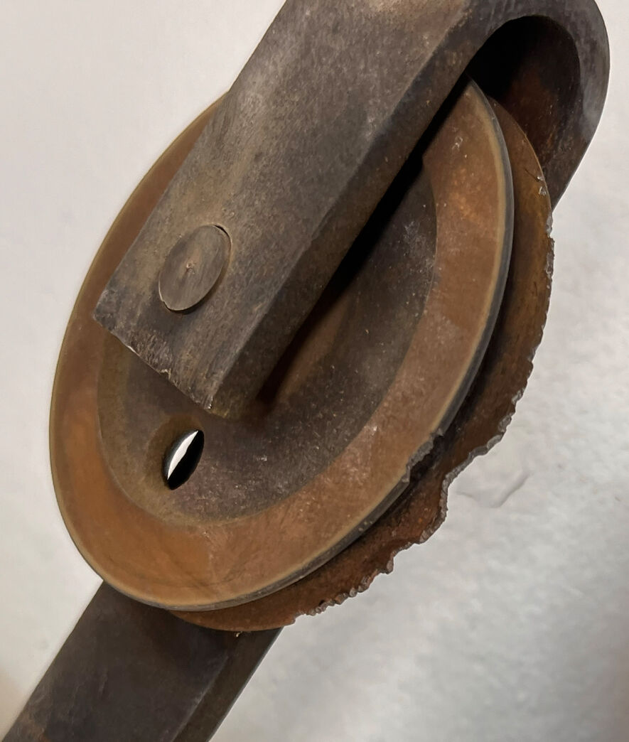 Dobbelt skydedør m skinne