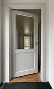 Fyldningsdør 76 cm  med glas og karm