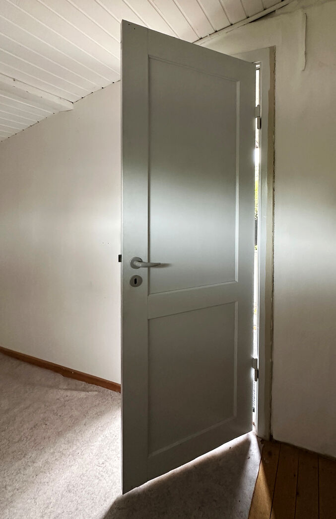 Fyldningsdør 76 cm med karm vh