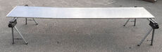 Stålbordplade - 409 cm
