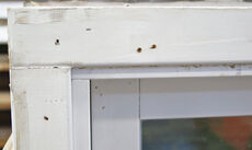 Termovindue med satineret glas - 107 cm