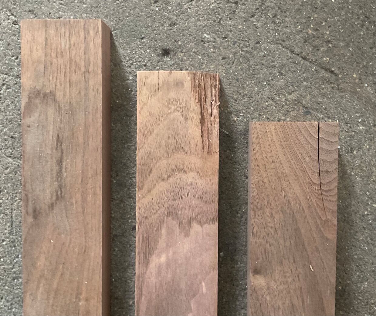 2. sortering Valnødtræsstave 23x54x405mm