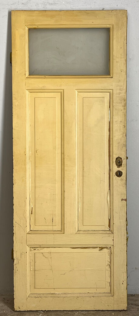 Fyldningsdør med matteret glas