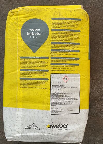 Weber tørbeton 0-4 mm - 18 kg