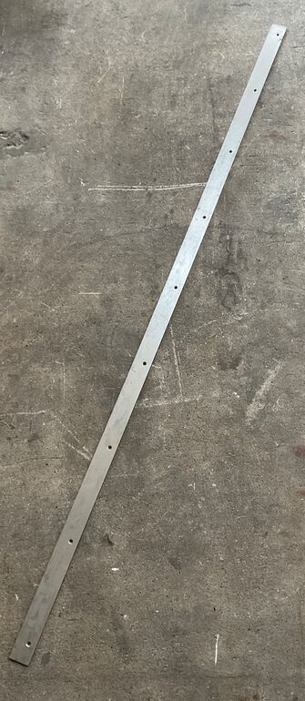 Bundstykke- stål- rustfrit 1620 mm