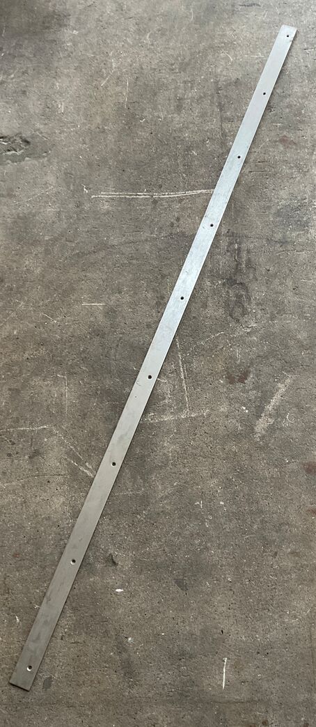 Bundstykke- stål- rustfrit 1620 mm