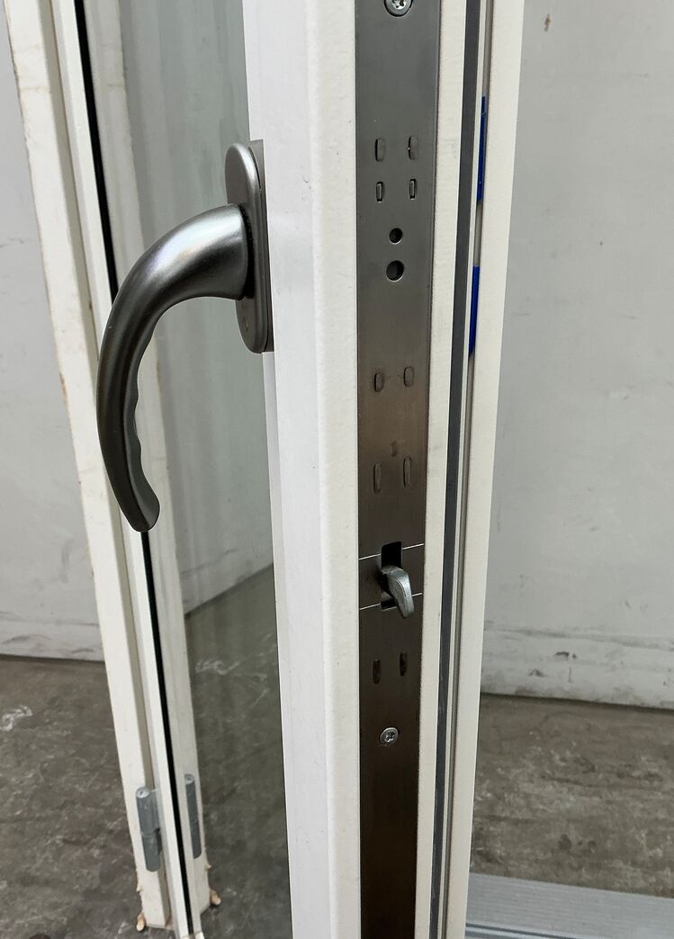 Dobbelt terrassedør med energiglas, venstre ind.