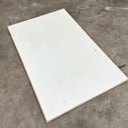 Laminatbordplade med egetræskant