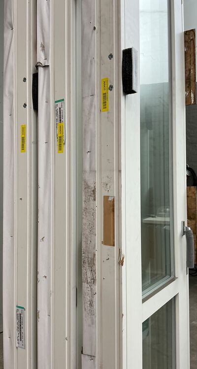 Smal terrassedør med energiglas