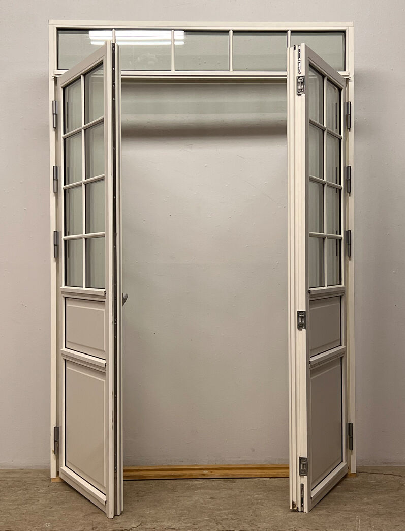 Dobbelt terrassedør med karm