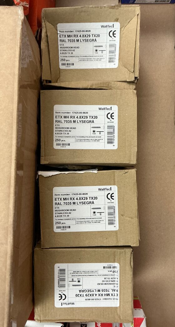 Facade ankre og karmskruer