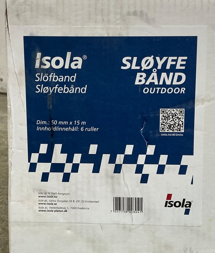 Sløjfebånd - ny kasse med 6 rl.