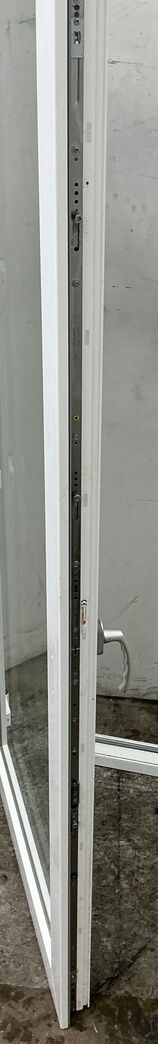 Terrassedør i plast med fuldt glasparti vh.