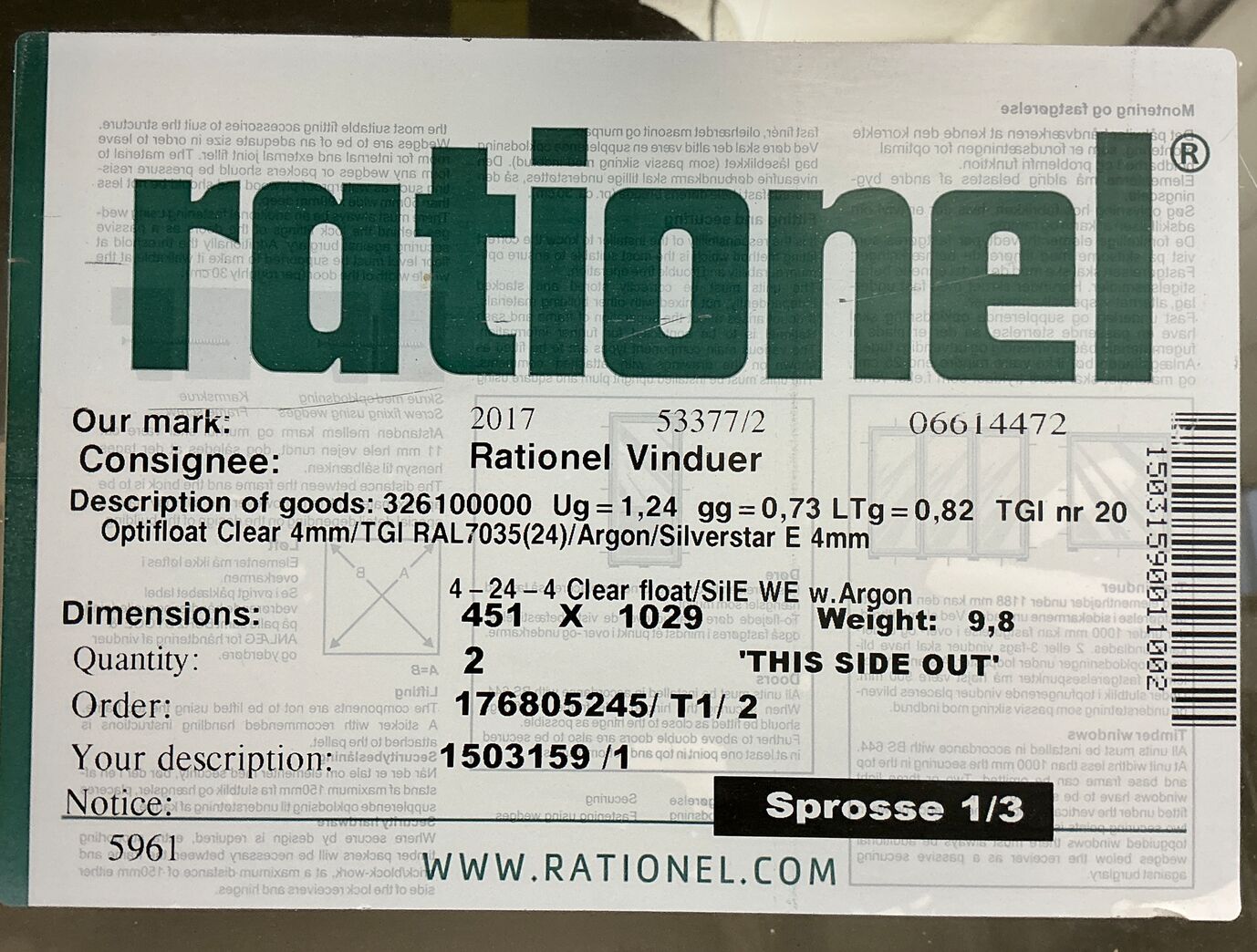 Energivindue i bondehusstilen