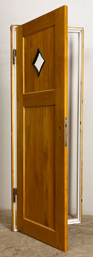 Egetræsdør med rude