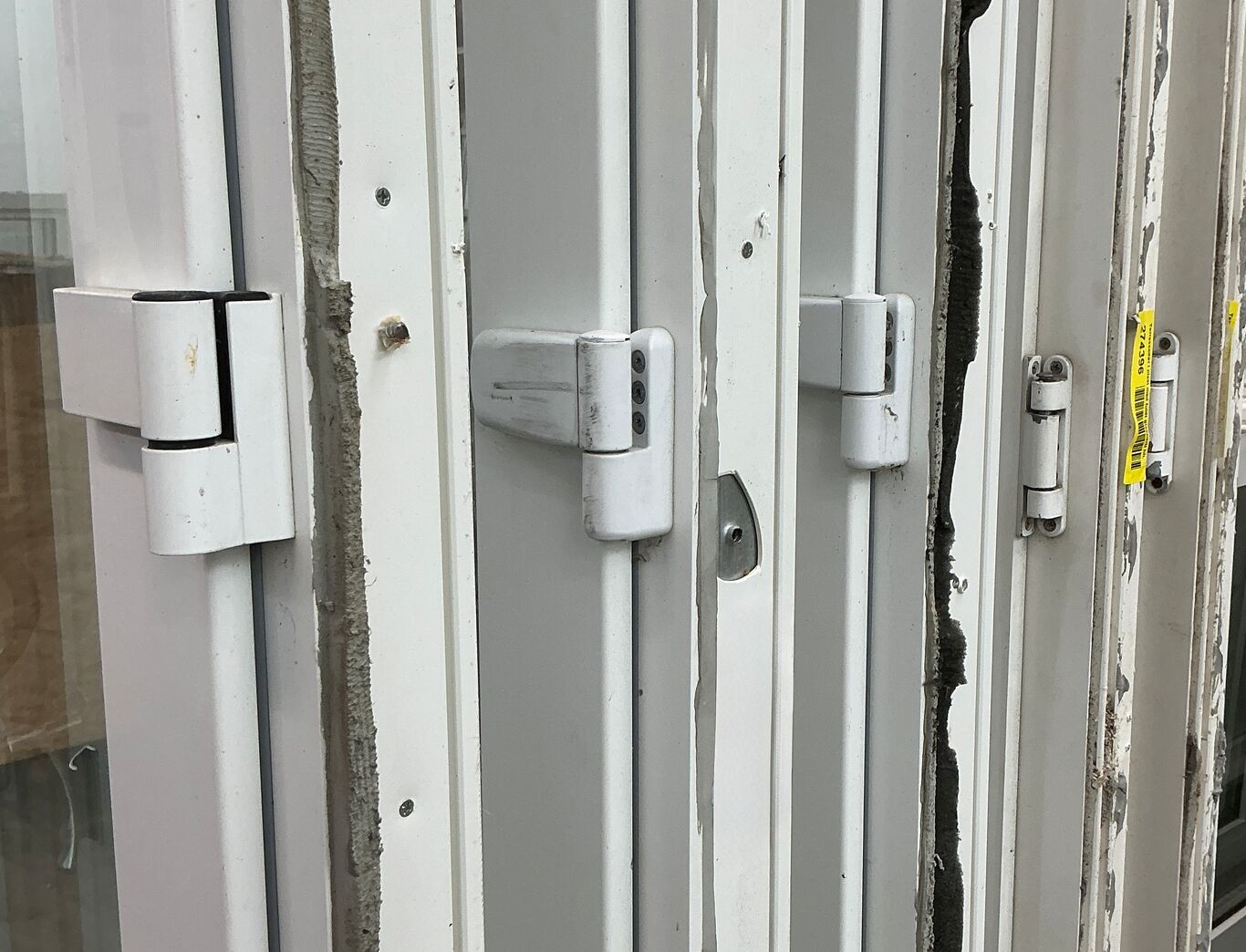 Terrassedør i plast med fuldt glasparti hh.