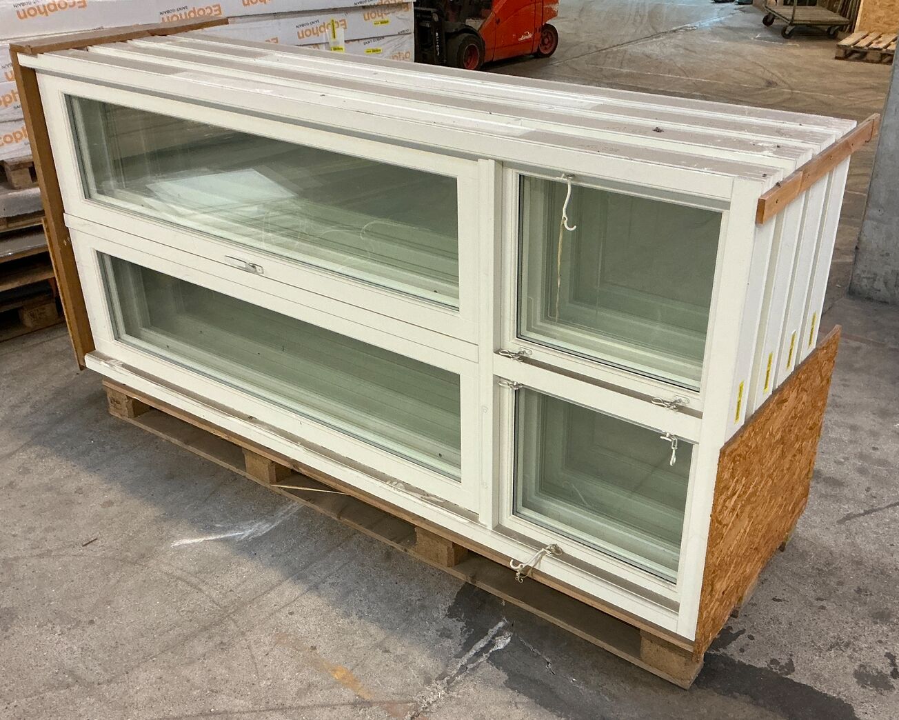 Terrassedør med koblet ramme - 257,3 cm