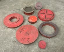 8 stk. støbeform fra Holbæk Jernstøberi