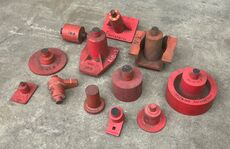 12 stk. støbeform fra Holbæk Jernstøberi