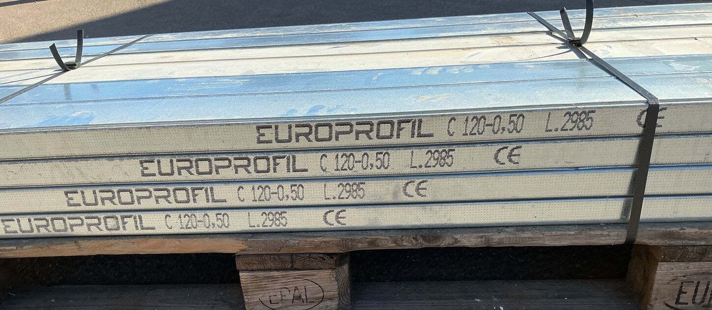 48 stk Stållægte 120/55-0,5 L:2985 mm