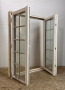 Sprossevindue med koblet ramme