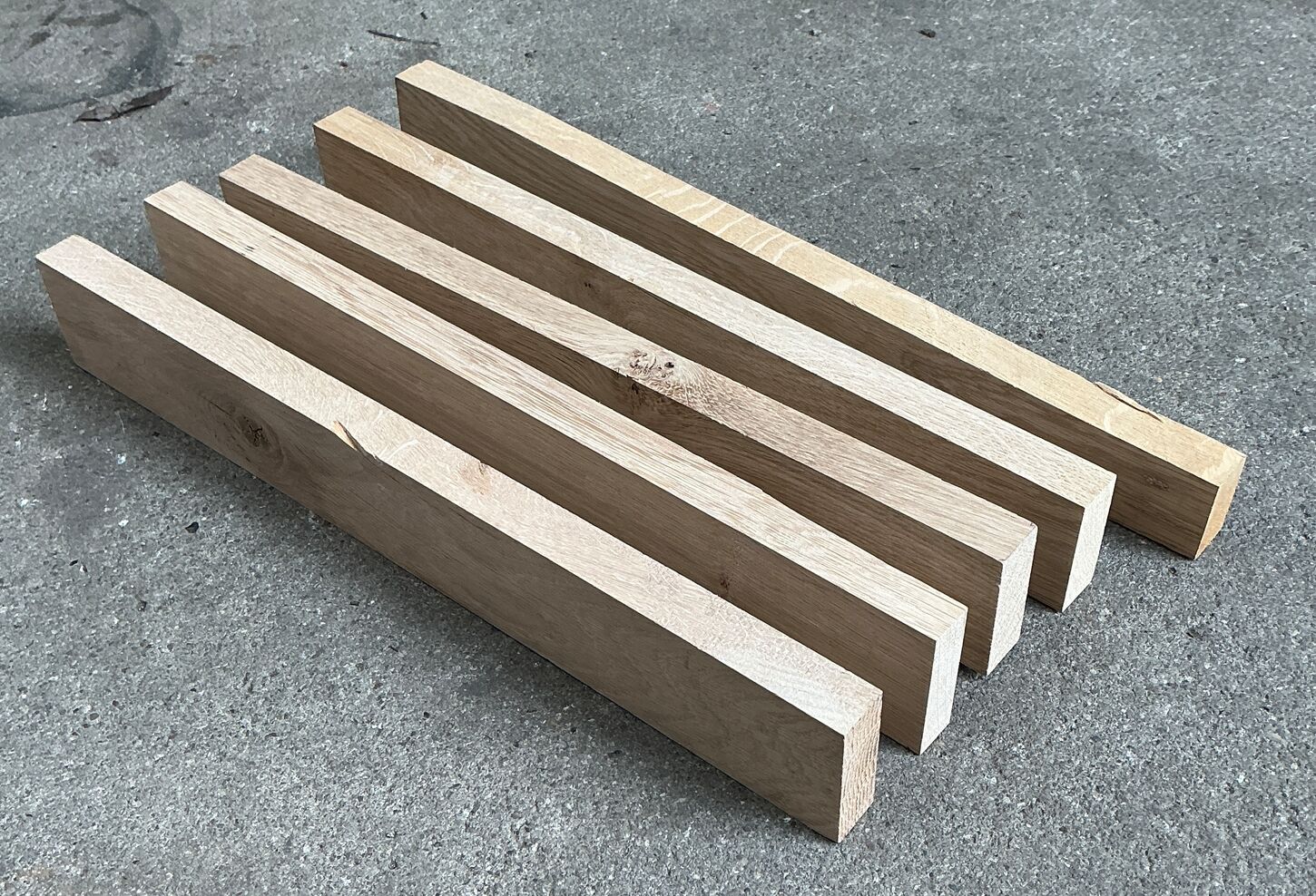 2. Sortering Egetræsstave 21x57x405mm