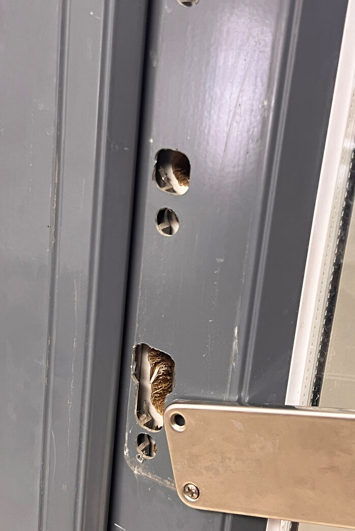 Dobbelt terrassedør med karm