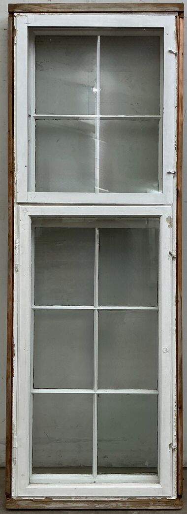 Højt sprossevindue m/forsatsvindue og skade