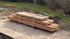 Brugte 20 mm gulvbrædder i fyr, 28 m2, 10 cm